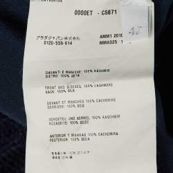 Pre Owned Miu Miu Navy Blue Cashmere & Silk Sweater Dress M 