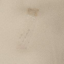 Pre Owned Miu Miu Beige Crepe Wrap Around Mini Dress M