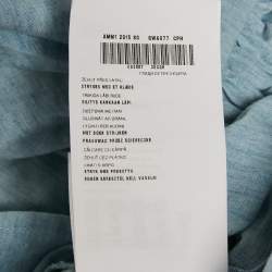 Pre Owned Miu Miu Blue Denim Puff Sleeve Mini Dress XS