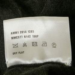 Pre Owned كارديغان ميو ميو تريكوت بأزرار أسود مقاس صغير (سمول)