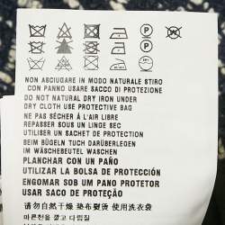 Pre Owned Miu Miu Navy Blue Checks Tweed Shorts S