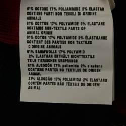 Pre Owned كارديجان ميو ميو مخطط وردي/أزرق بشعار مطرز صغير