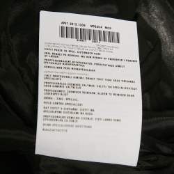 مملوكة مسبقًا Miu Miu Black Genuine Leather Strapless Mini Dress S