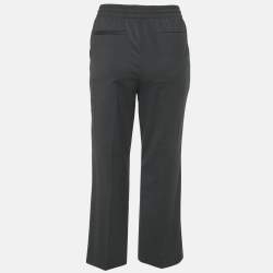 مملوكة مسبقًا Miu Miu Black Wool blend Elastic Waist Pants S
