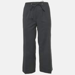 مملوكة مسبقًا Miu Miu Black Wool blend Elastic Waist Pants S