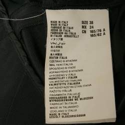 مملوكة مسبقًا Miu Miu Black Synthetic Flared Mini Dress S