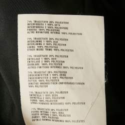 Pre Owned فستان ميو ميو مخمل مزين مكشكش أسود ميني مقاس صغير (سمول)