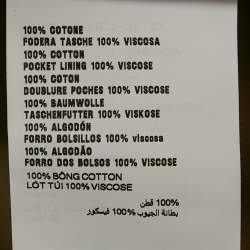 Pre Owned Miu Miu Beige Logo Applique Cotton Mini Skirt XS