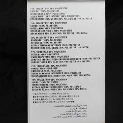 Pre Owned معطف ميو ميو كريب مرصع بالكريستال أسود مقاس متوسط - ميديوم