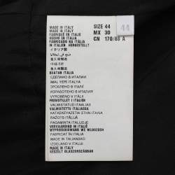 Pre Owned معطف ميو ميو كريب مرصع بالكريستال أس�ود مقاس متوسط - ميديوم