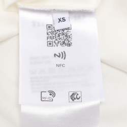 مملوكة مسبقًا تي شيرت ميوميو جيرسي أبيض بشعار مقاس صغير - إكس صغير