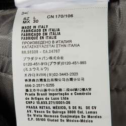 مملوكة مسبقًا بنطلون ميّو ميّو قطن مزيج رمادي بشريط شعار جانبي مقاس كبير ( لارج )