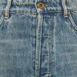 Pre Owned Miu Miu Blue Denim Wide-Leg Jeans M/Waist 31"