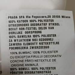 مملوكة مسبقًا Miu Miu White Floral Embroidered Smock Blouse S