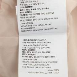 Pre Owned Miu Miu Beige/Pink Jersey High Neck Dress S