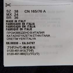 مملوكة مسبقًا بولو ميوميو بأكمام طويلة بتصميم كابلات تريكو أزرق مقاس صغير (سمول)