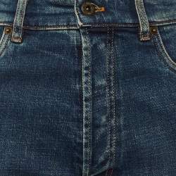 Pre Owned Miu Miu Navy Blue Denim Straight Leg Jeans S Waist 30" 