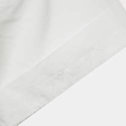 Pre Owned Miu Miu white Cotton Tiered Mini Dress M