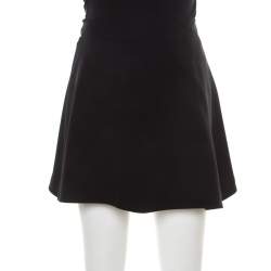 Miu Miu Black Wrap Mini Skirt S