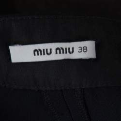 Miu Miu Black Wrap Mini Skirt S