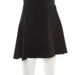 Miu Miu Black Wrap Mini Skirt S