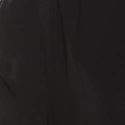Miu Miu Black Crepe Buttoned Back Detail Top M