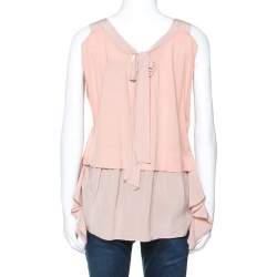 Miu Miu Dusky Pink Cotton and Silk Tunic S