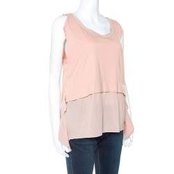 Miu Miu Dusky Pink Cotton and Silk Tunic S