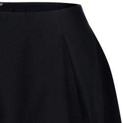 Miu Miu Black Pleated Wool Mini Skirt S