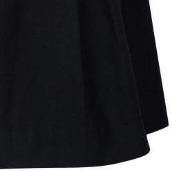 Miu Miu Black Pleated Wool Mini Skirt S