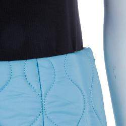 Miu Miu Powder Blue Quilted Mini Skirt  S