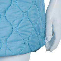 Miu Miu Powder Blue Quilted Mini Skirt  S
