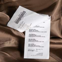 Miu Miu Beige Wool Button Front Long Sleeve Coat S