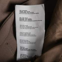 Miu Miu Beige Wool Button Front Long Sleeve Coat S