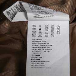 Miu Miu Beige Wool Button Front Long Sleeve Coat S
