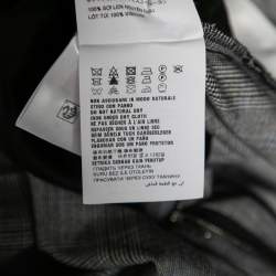 Miu Miu Prince of Wales Check Wool Paperbag Waist Detailed Pants M