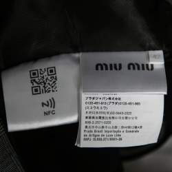 Miu Miu Grey Prince of Wales Check Wool Cropped Jacket M