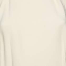 Miu Miu Cream Crepe Sleeveless Top S
