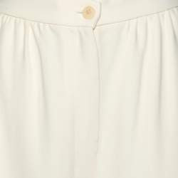 Miu Miu Cream Crepe Wide Leg Culottes M