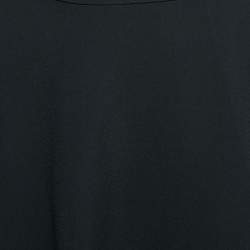 Miu Miu Black Crepe Mini Wrap Skirts S