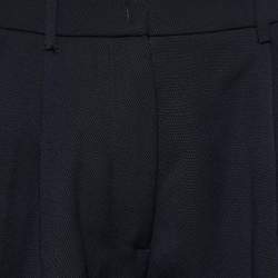 Miu Miu Black Wool Pleated Shorts S