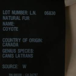 Miu Miu Beige Cayote Fur Short Sleeve Jacket M
