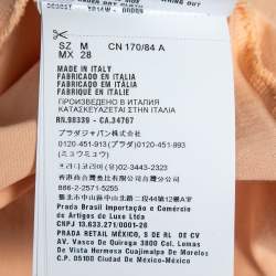 Miu Miu Orange Alice in Wonderland Print Oversized T-Shirt M