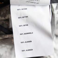 Pre Owned Miu Miu Black Floral Printed Cotton Mini Skirt M