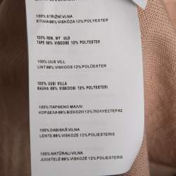 Miu Miu Blush Pink Wool Tie Back Sweater Top S