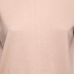 Miu Miu Blush Pink Wool Tie Back Sweater Top S