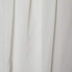 Miu Miu White Pleated Detail Cotton Top M