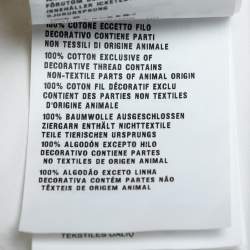 Pre Owned Miu Miu White Cotton Ruffled Sleeve Shirt S