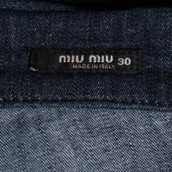 Miu Miu Blue Denim Slim Fit Jeans M Waist 34"