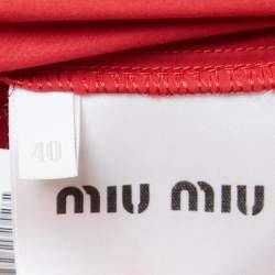 Miu Miu Red Cotton Top S